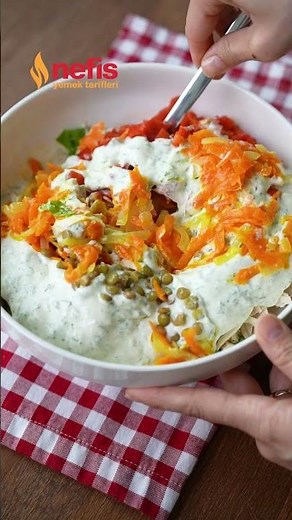 Yeşil Mercimekli Tavuklu Salata Tarifi 😋🤌🏻 Nefis Yemek Tarifleri #shorts #nefisyemektarifleri