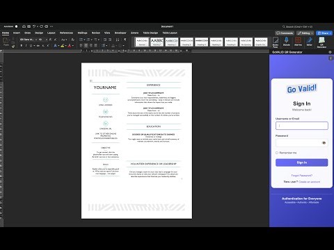 Sign & Stamp Documents in Microsoft Word | Add QR Code and Verify PDF Instantly