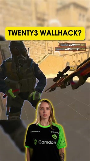TWENTY3 WALLHACK? #csgo #cs2
