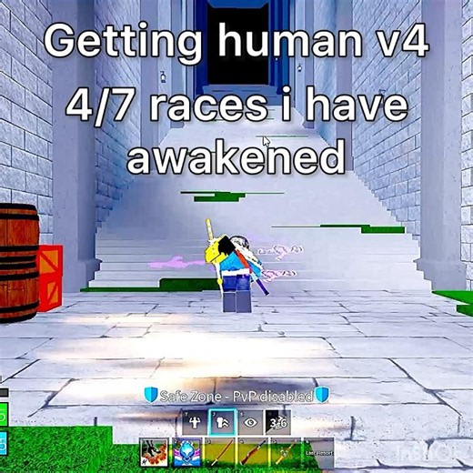 getting human v4 in blox fruits #trending #roblox #bloxfurit #bloxfruits
