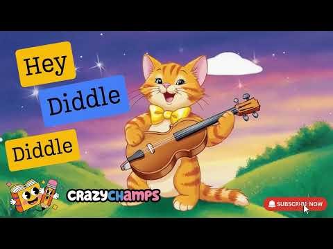 Hey Diddle Diddle | Nursery Rhymes & Animal Songs for Kids | Kids Songs (Crazy Champs)