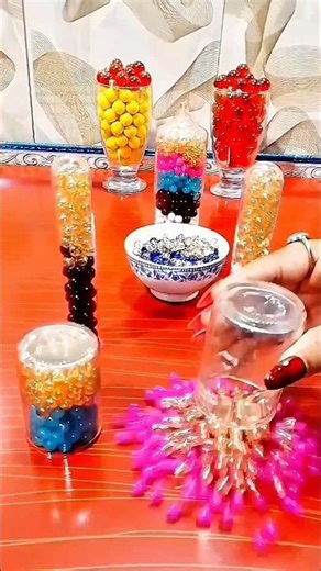 Colorful Rainbow Beads ASMR 🔁 Endless Reverse Marble Loop #shorts #asmrvideo