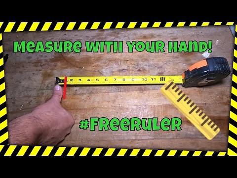 How to Measure Without a Ruler: Measure with your hand!