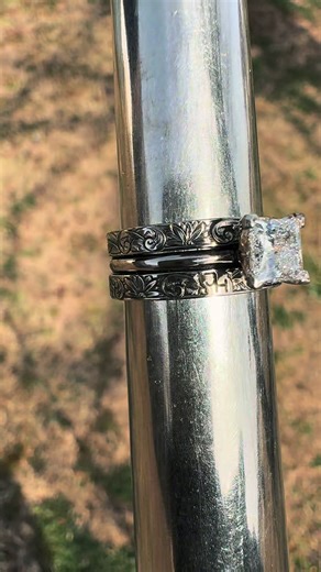 Stunning Princess Cut Engagement Ring Stack