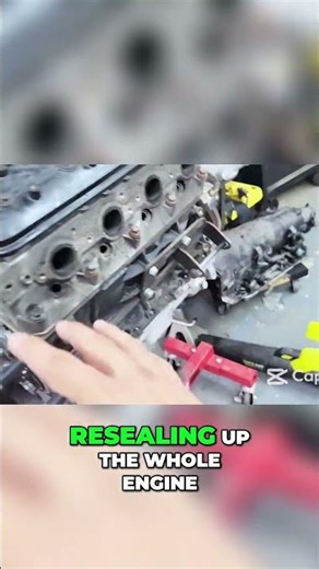 LS Engine Rebuild: Upgrades, Tear Down, and Restoration! #shorts