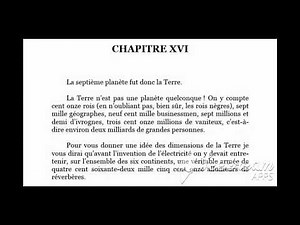 The Little Prince - Audiobook with text - Chapter 16 - FR