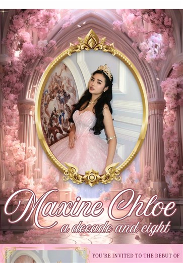𝐃𝐞𝐛𝐮𝐭 𝐨𝐟 𝐌𝐚𝐱𝐢𝐧𝐞 𝐂𝐡𝐥𝐨𝐞 ✨💖🎀 A night where dreams shimmer and a new chapter begins. ✨ Maxine Chloe steps into her debut with grace and charm — a beautiful celebration of youth, elegance, and the promise of becoming. 💫🌸 💌 For inquiries, send us a message! For Debut Website inquiries, send us a message! 💌 #EverAfterInvitations #DebutWebsite #DigitalInvitation #VirtualDebut #DebutInvitations