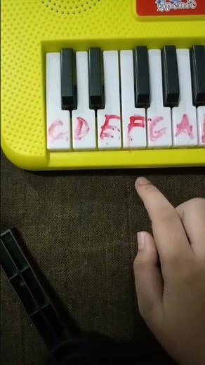 easy piano notes playing alphabet abc (look carefully)