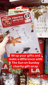7.7K views · 49 reactions | The Sun On Sunday Christmas Charity wrapping paper is available at your local The Works!  All proceeds go to buying special gifts for young patients in hospital this Christmas and to The Azaylia Foundation to help fund the next generation of childhood cancer specialists and their research 李 | The Works | Facebook