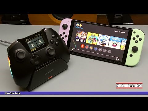 ManbaOne Nintendo Switch Controller with Interactive Screen