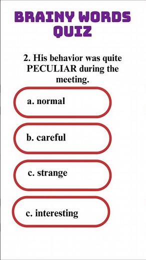 3 Quick English Vocabulary Words With Meaning Quiz | English Words And Vocabulary Questions