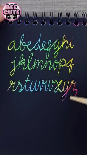 เรียนรู้ตัวเขียนภาษาอังกฤษ A-Z สวยๆ