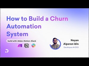 How to Build a Churn Automation System with AI | Slack + Notion + Make Tutorial