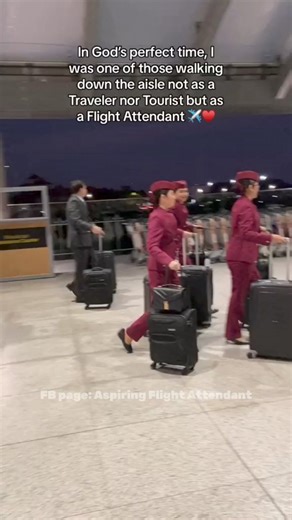 261K views · 10K reactions | Manifesting to be a flight attendant in any airlines. 爛✨✈️ . #fbreels #cabincrew #flightattendant #tiktok #fbreelsvideo #viralreels #fbreelsfypシ゚viral #reelsfypシ #reelsviralシ #reelsfbシ #stewardess #airplane #flightattendantlife #airlines #flightattendant #flightattendantlifestyle #futureofwork #flightstewardess #aspirants #cabincrew #aspirantsjourney #viralreels | Aspiring Flight Attendant | Facebook