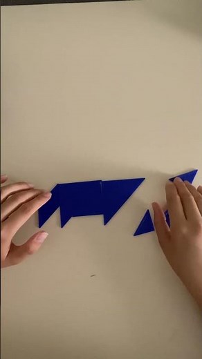 Tangram Cat Puzzle 🐱 | Fun Brain Teaser #Shorts