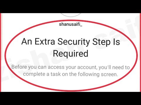 Fix Instagram An Extra Security Step is Required Problem Solve