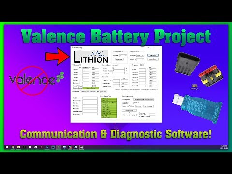 Valence Diagnostic Software Overview & XP Series LiFePO4 Battery Communication!