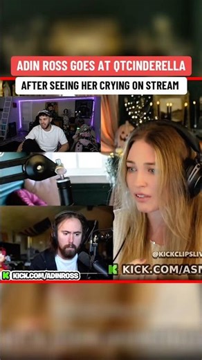 Adin Ross Goes At QTCinderella After Seeing Her Crying On Stream