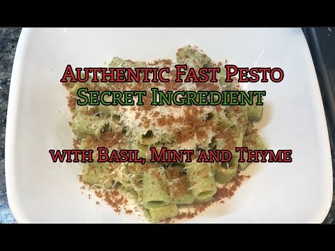 Authentic - Modern Pesto with a SECRET ingredient from Modena, Italy with Chef G.S. Argenti