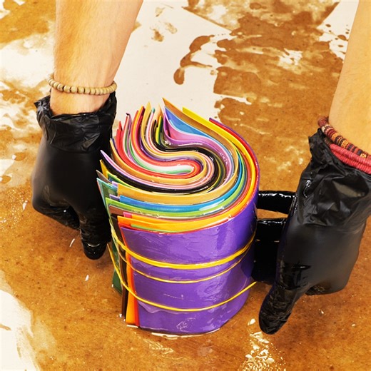 Incroyable Pommeau de Levier de Vitesse Multifonctionnel pour Voiture en Papier Arc-en-ciel 🌈 | Brico Enfants