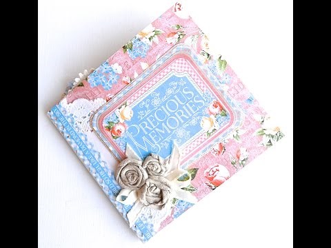 How to make Graphic 45 Mini Album using only 2 Sheets of Paper