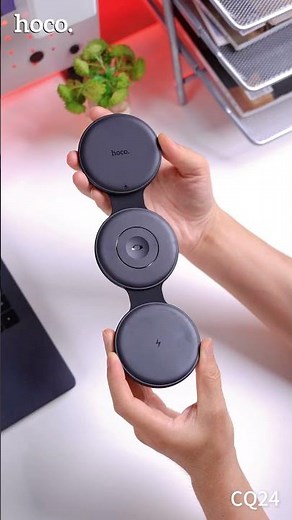 CQ24 3 in 1 Wireless Charging Station Built-in Phone Stand | 15W Fast Charge + 60W Multi Cable Hub
