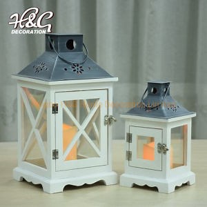 [Hot Item] Wood Candle Lantern Spring Lantern for Home
