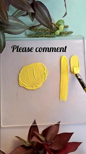 Colour mixing challenge | Did I fail? How to make lemon yellow color by acrylics #lemonyellow