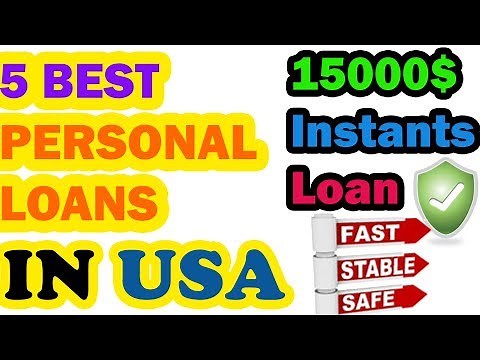 5 BEST PERSONAL LOANS in the USA - Borrow 15000$ with Bad Credit history
