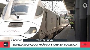 Renfe pone este lunes en circulación un tercer Alvia diario entre Badajoz y Madrid. Un servicio que tendrá parada en Plasencia, tanto en la ida como en la vuelta. | Extremadura Noticias