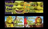 Mix of 4 videos from youtube : Shrek 1, Shrek 2, Shrek 3, Shrek 4