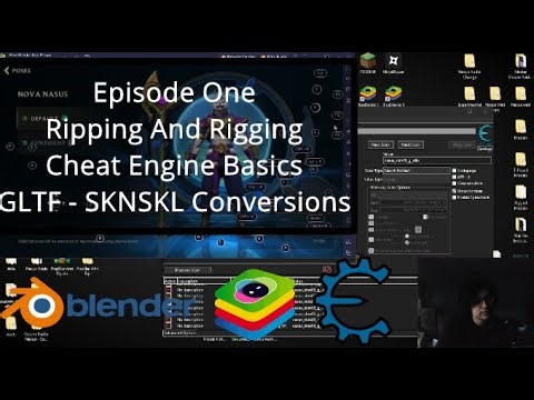 How To Make Custom League Skins - Episode 1: Ripping and Rigging ( Cheat Engine, GLTF/SKLSKN)