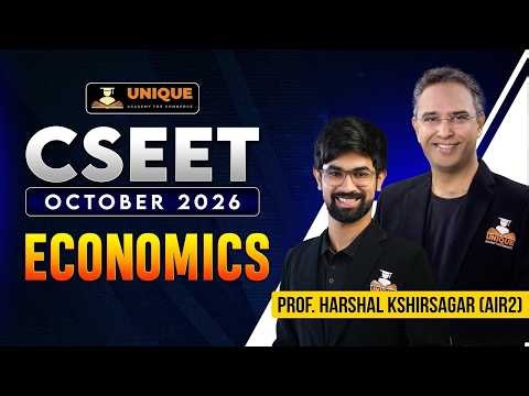 CSEET FREE | ECONOMICS | CHAPTER 2 | LEC 1 | OCT 2026 & FEB 2027 | PROF. HARSHAL KSHIRSAGAR (AIR 2)