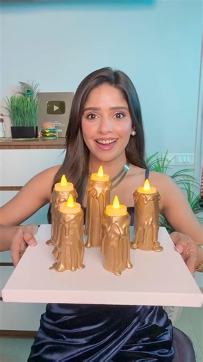 OMG! Made Melting Golden Candle Out Of Waste 🕯️🤯 || #trending #viral #shorts @ChillWithGeet