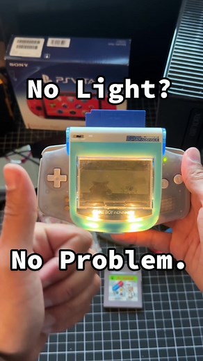 Game Boy Advance Screen Mod: Play in the Dark