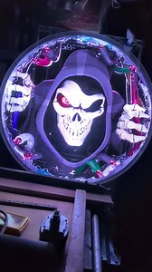 2025 Spirit Halloween Hologram Fan at Home Demo ISE Display Piece Madison Scare Park Display #spirithalloween #animatronic #animatronics #halloweenanimatronics #hologram