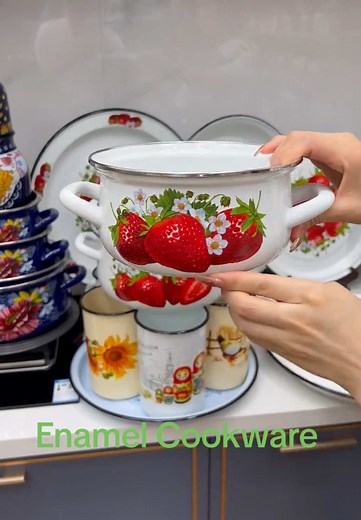 Vintage Enamel Cookware: Safe and Versatile Cooking