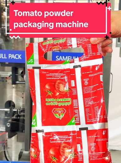 Tomato powder packaging machine#packagingmachine #packingmachine #packagingmachinesupplier #vffspackagingmachine #sealingmachine #fillingmachine #baggingmachine #flourpackingmachine #powderpackagingmachine #factory #price #foryou