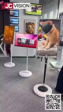 Solve Space with Motion! JCVision 32" Flip Display - The Dynamic Signage Solution