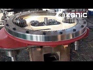 KONIC Concrete Mixer Gearbox l Planetary Gearbox Mounting Test