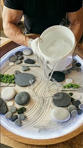 Building a Japanese Zen Garden Dining Table 🪨🌿