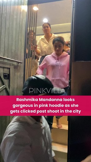 315K views · 2.3K reactions | #RashmikaMandanna looked gorgeous in pink sweatshirt last night. The actress is all set to make her debut in Bollywood with #Goodbye, which also stars #AmitabhBachchan. #Pinkvilla | PinkVilla | Facebook