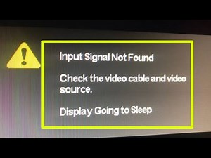 Smart Tv Check the video cable and video source input signal not found Problem Solve