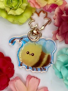 Bee Rainbow Keychain - Etsy