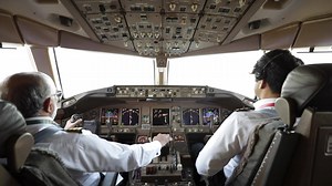 25K views · 1.1K reactions | Take off from Kuala Lumpur, five hours flying at a cruising speed (Mach) 0.84 and it’s touch down at Jinnah International Airport, Karachi. Captain Naushad Ali, and his First officer Zulfiqar Ali, land PK 897 with a precision that is signature to PIA pilots! Proud of our amazing pilots!!. #CockpitViews #PIA | Pakistan International Airlines | Facebook