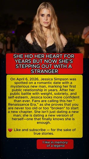 SHE HID HER HEART FOR YEARS BUT NOW SHE’S STEPPING OUT WITH A STRANGER #JessicaSimpson