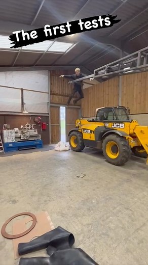 colin furze on Instagram: "This thing is just a joy to be in, the slightest push and you fly. Can’t wait to take it outside to go full height. Link on page for more. #colinfurze #weightless #engineering #fabrication #spacex #metalwork #themepark #swing"