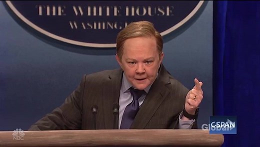 Here's a peek at Melissa McCarthy's best moments as Sean Spicer. Full story: http://globalnews.ca/news/3615675/melissa-mccarthys-best-moments-as-sean-spicer/ | Global News