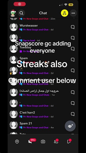 Snapscore gcs hep improve snapscore so they are not low they are very laggy and people spam them alot #snapchat #fypシ #trending #spamgcsnapchat #blowthisup
