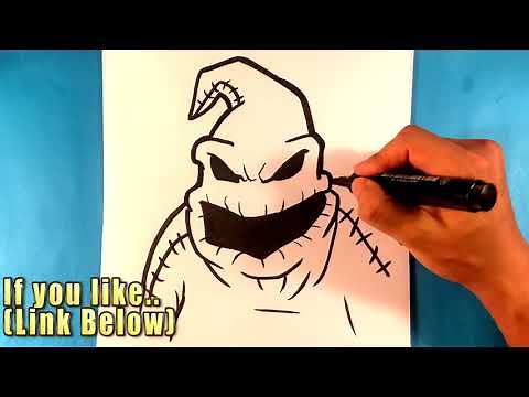 How to Draw Oogie Boogie - Nightmare Before Christmas - Halloween Drawings